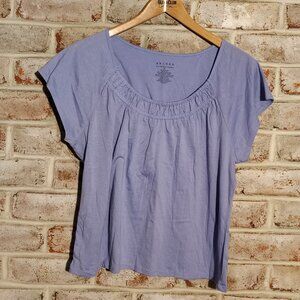 Liz Claiborne Axcess Womens Lavender Drop Sleeve Top - XL
